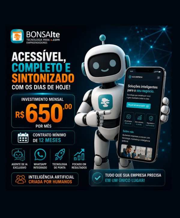 # 🤖 Site com Robôzinho de IA. Acessível, completo e sintonizado com os dias de…